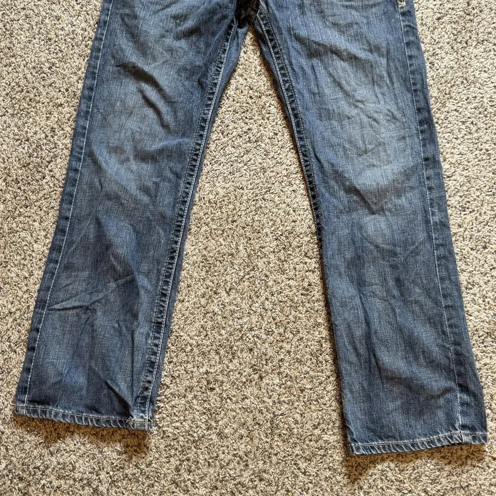 Ariat Jeans M5 Low Rise Straight Leg Fit Buffalo Nickle Men's 34x32 Whiskers Y2K